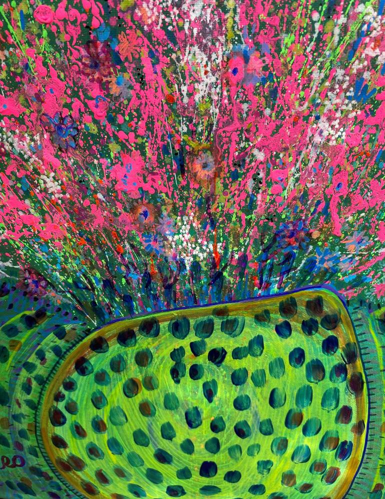 Original Contemporary Floral Painting by Olga Roartus