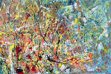 Original Abstract Expressionism Abstract Painting by Olena Hoffman