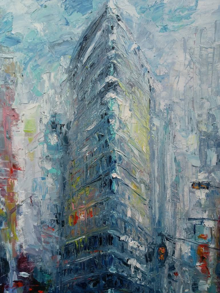 Original Impressionism Cities Painting by Narek Qochunc