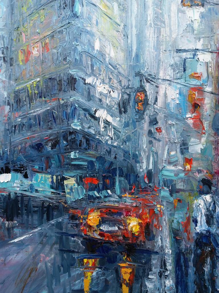 Original Impressionism Cities Painting by Narek Qochunc