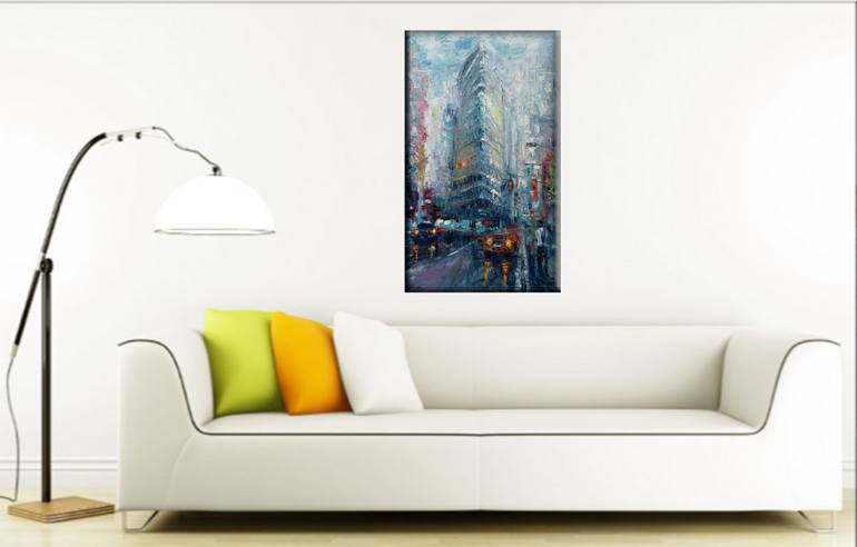 Original Impressionism Cities Painting by Narek Qochunc