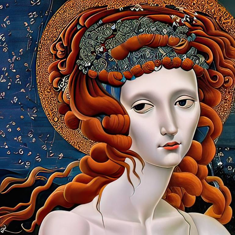 Renaissance Beauty Digital by Cristina Ticovschi | Saatchi Art