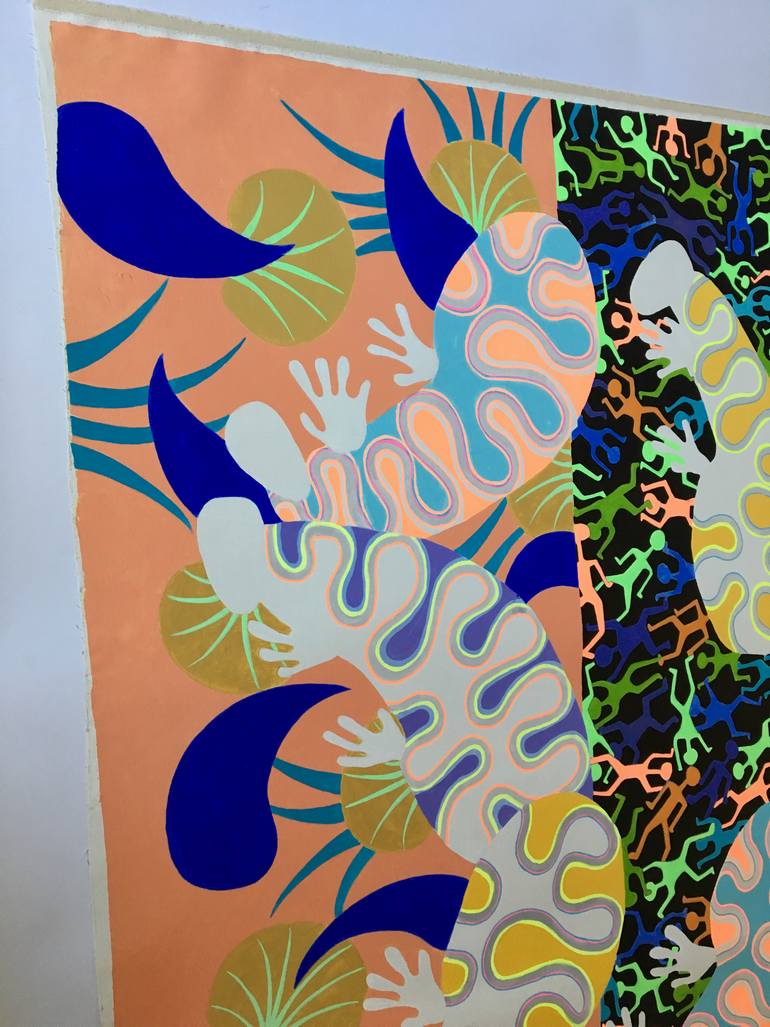 Original Figurative Abstract Painting by Frantisek Florian