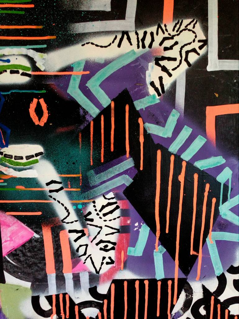 Original Abstract Body Painting by Frantisek Florian