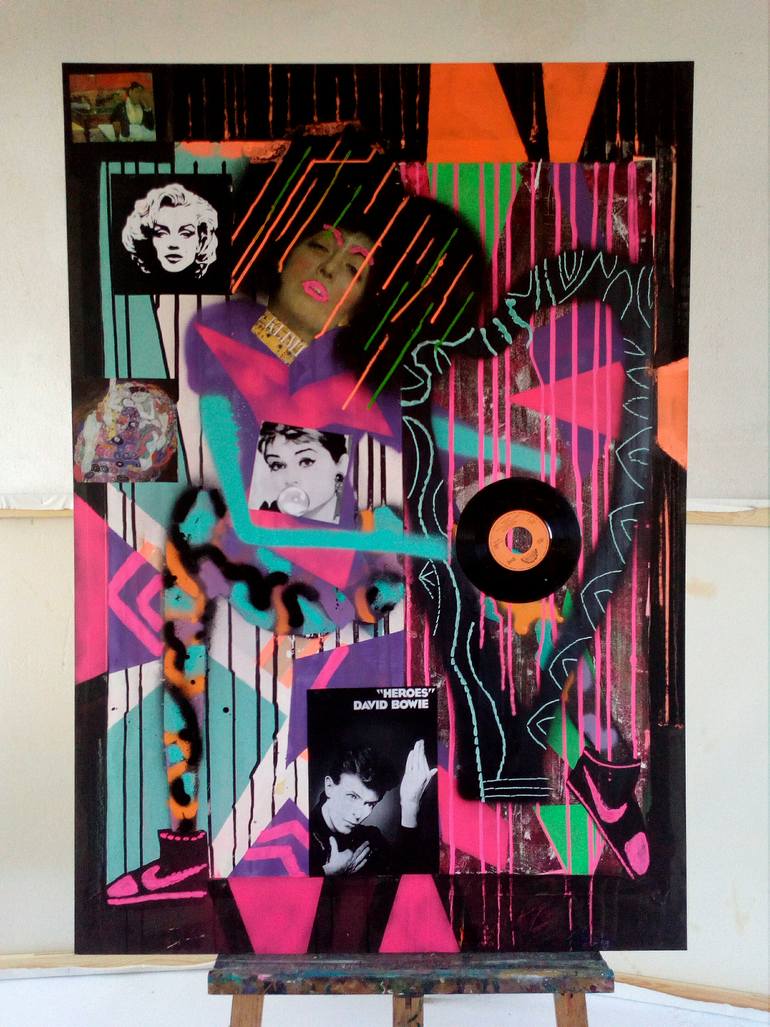 Original Abstract Body Painting by Frantisek Florian