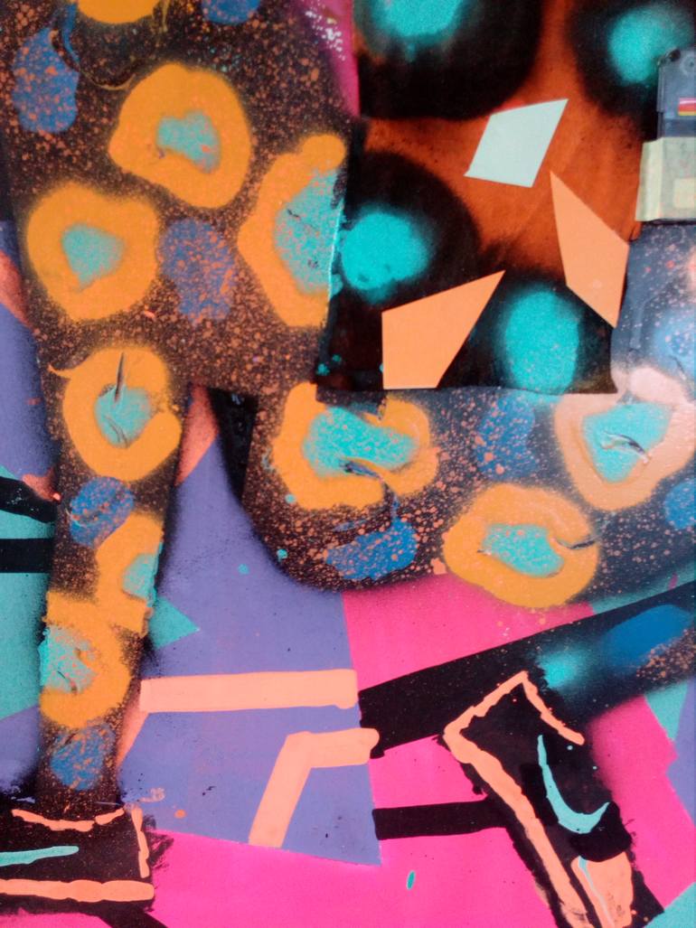 Original Abstract Expressionism Body Painting by Frantisek Florian
