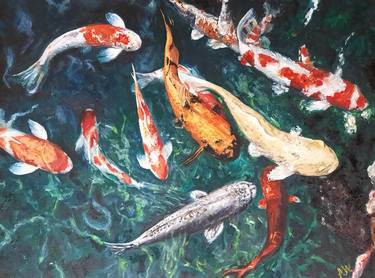 Original Impressionism Fish Paintings by Amy-Lee Williams