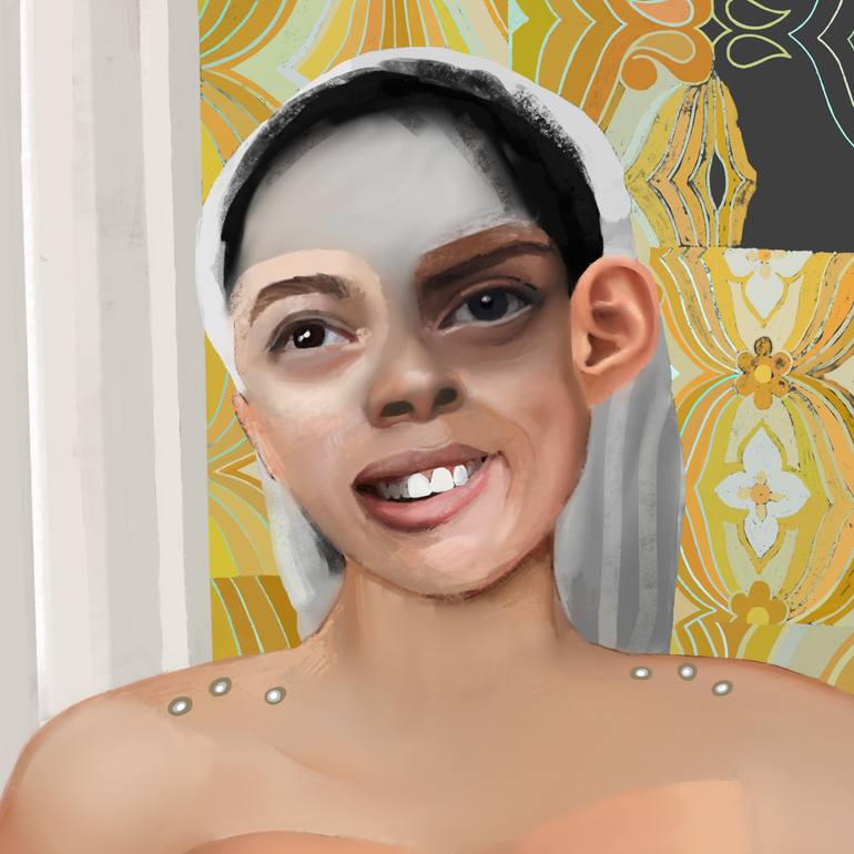 Original Pop Art Nude Digital by Cd Clarke
