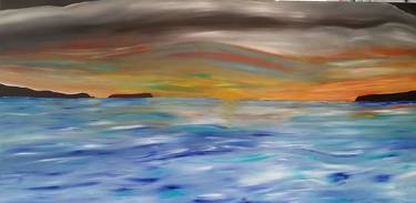 Print of Impressionism Seascape Paintings by Neil Stewart
