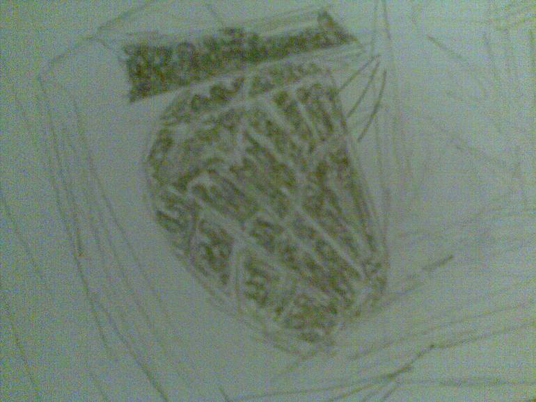 Original Portraiture People Drawing by Salud Lopez Sld