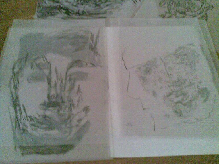Original Portraiture People Drawing by Salud Lopez Sld