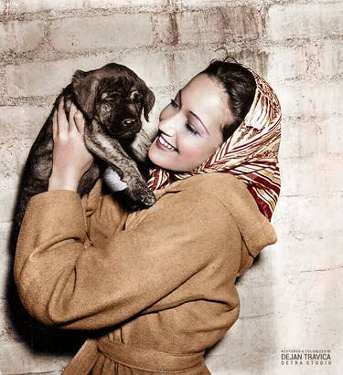 Dorothy Lamour 1914-1996. The famous American actress and singer. Restored and colorized.. thumb