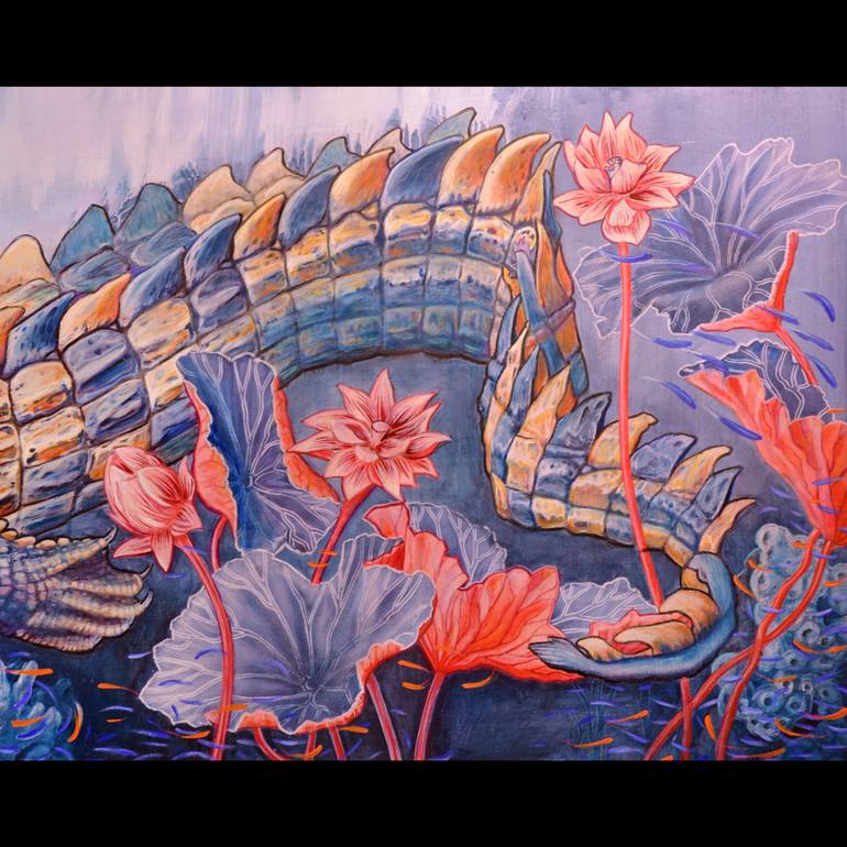 Original Conceptual Animal Painting by Stuart Mattress