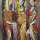 Sisters(43x65cm, oil painting, ready to hang) by Matevos Sargsyan