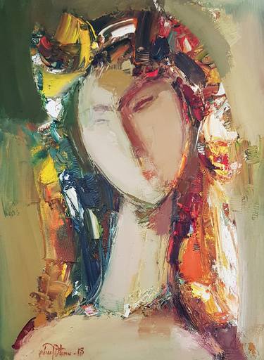 Lady(30x40cm, oil painting, ready to hang) thumb
