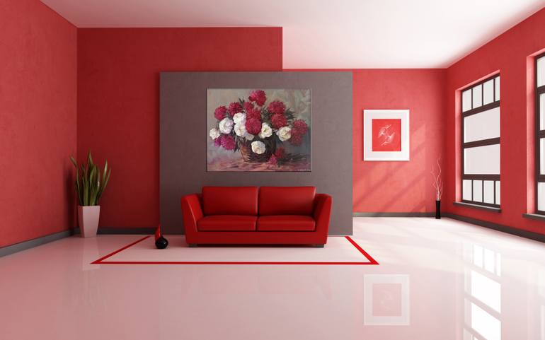 Original Impressionism Floral Painting by Kamo Atoyan