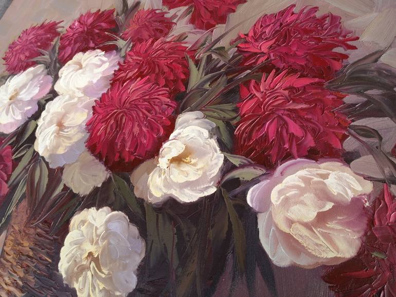 Original Impressionism Floral Painting by Kamo Atoyan