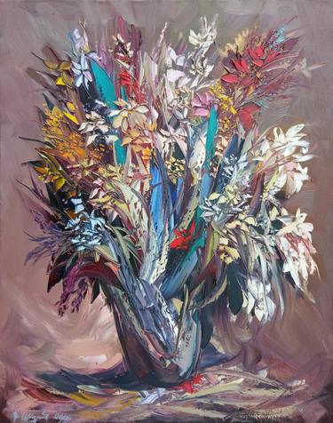 Original Floral Paintings by Kamo Atoyan