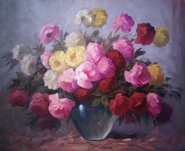 Original Floral Paintings by Kamo Atoyan