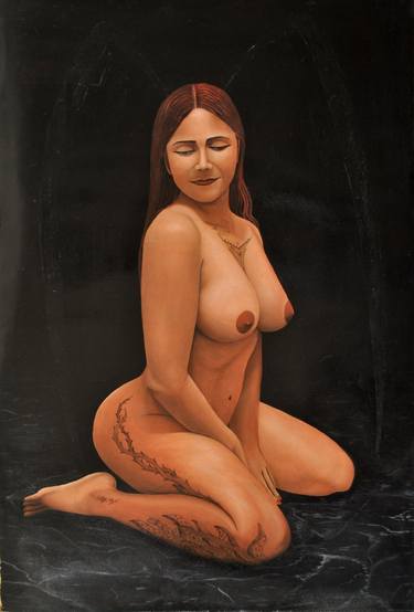 Original Figurative Nude Paintings by Manuel Alejandro Méndez Osornio