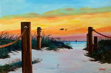 Original Beach Paintings by Lloyd Dobson
