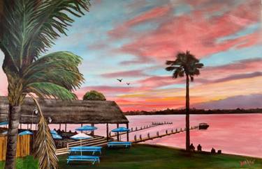 Evie’s Spanish Point Tiki Bar At Sunset thumb