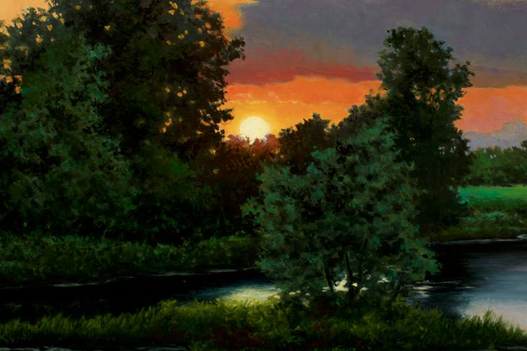 Original Impressionism Nature Painting by Oleg Baulin