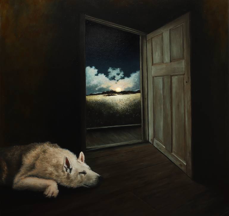 Original Realism Animal Painting by Oleg Baulin