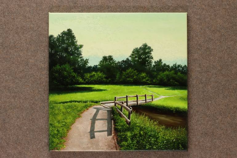 Original Impressionism Landscape Painting by Oleg Baulin
