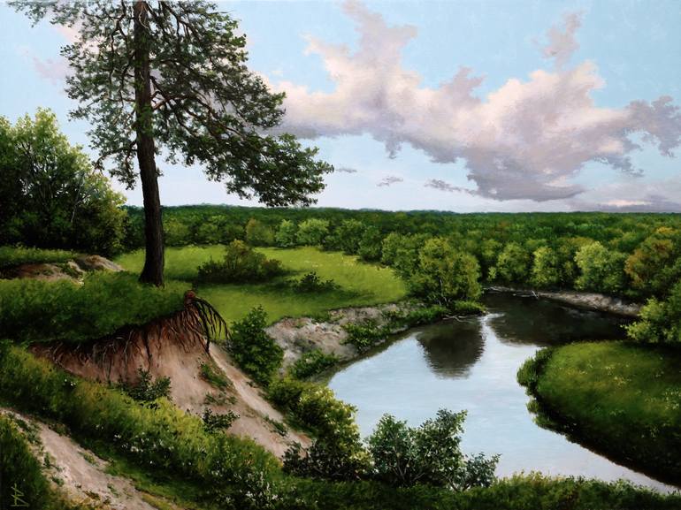 Original Landscape Painting by Oleg Baulin