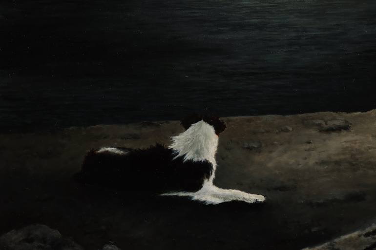 Original Contemporary Dogs Painting by Oleg Baulin