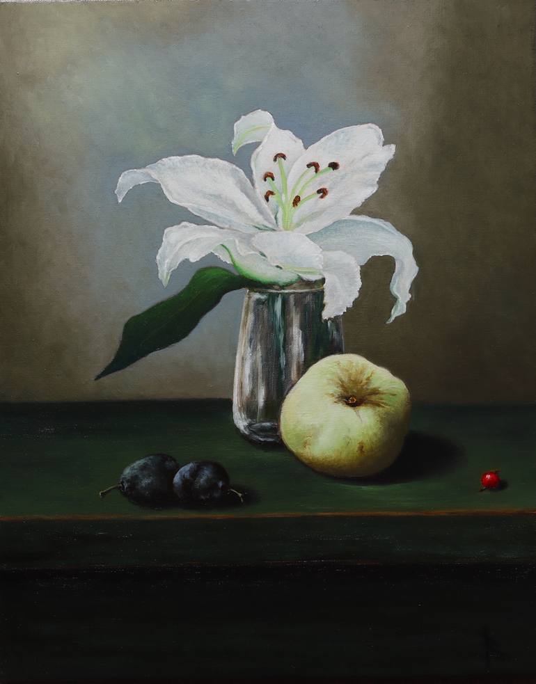 Original Classicism Still Life Painting by Oleg Baulin
