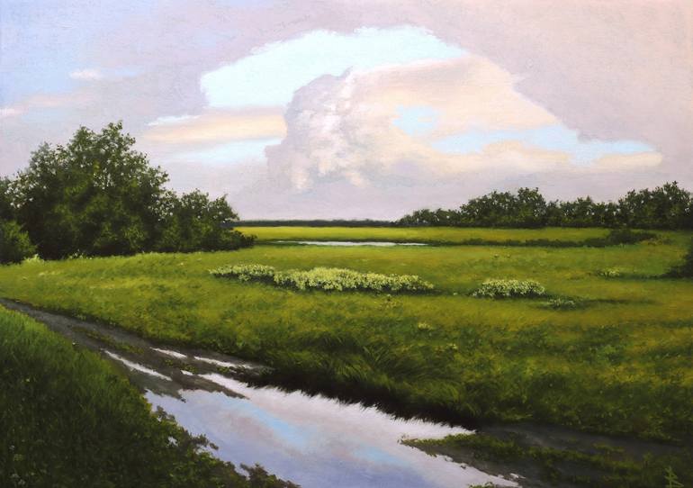 Original Classicism Nature Paintings by Oleg Baulin