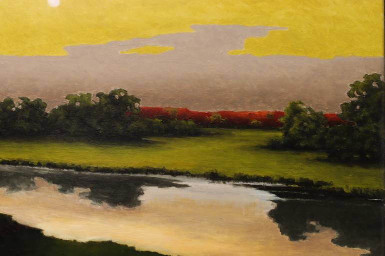 Original Classicism Landscape Painting by Oleg Baulin