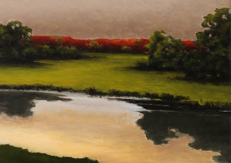 Original Classicism Landscape Painting by Oleg Baulin