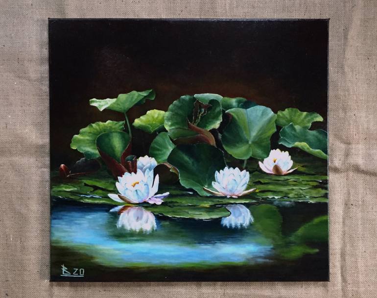 Original Realism Floral Painting by Oleg Baulin