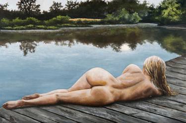 Print of Realism Nude Paintings by Oleg Baulin
