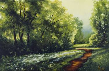 Print of Realism Landscape Paintings by Oleg Baulin