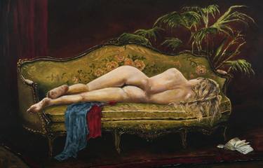 Print of Realism Nude Paintings by Oleg Baulin