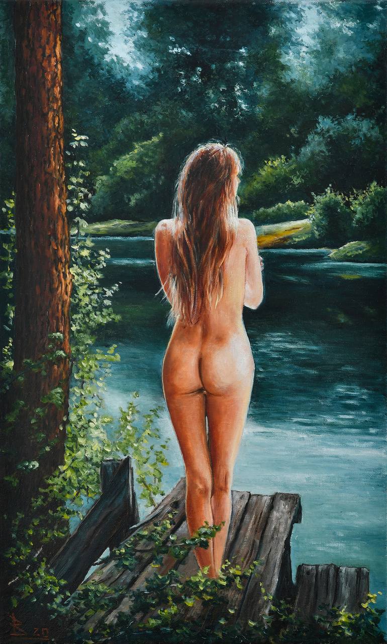 Original Realism Nude Painting by Oleg Baulin