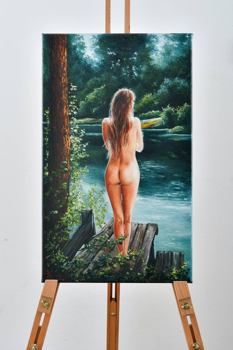 Original Realism Nude Painting by Oleg Baulin