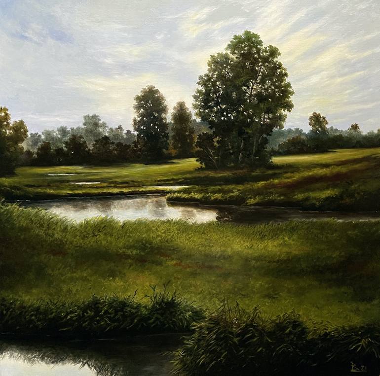 Original Realism Landscape Painting by Oleg Baulin