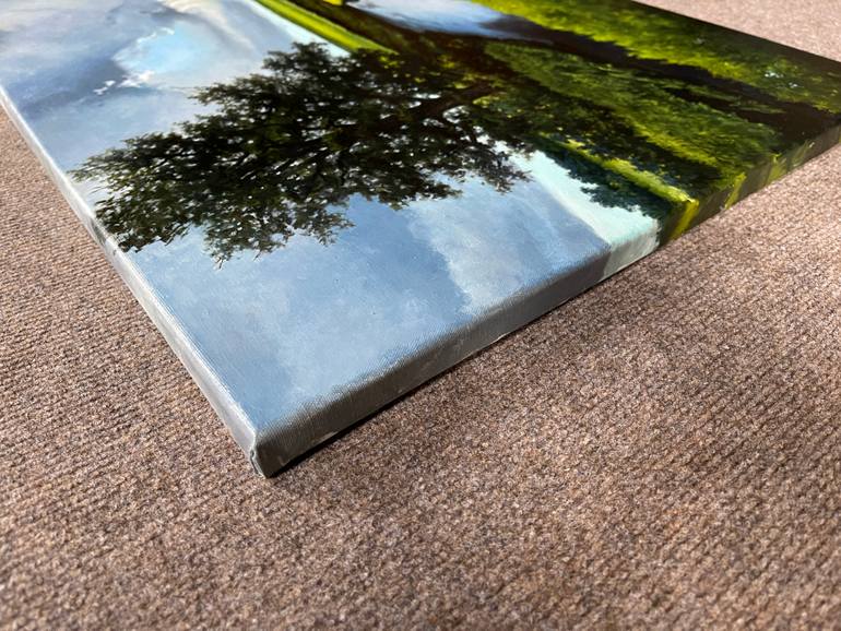 Original Impressionism Landscape Painting by Oleg Baulin