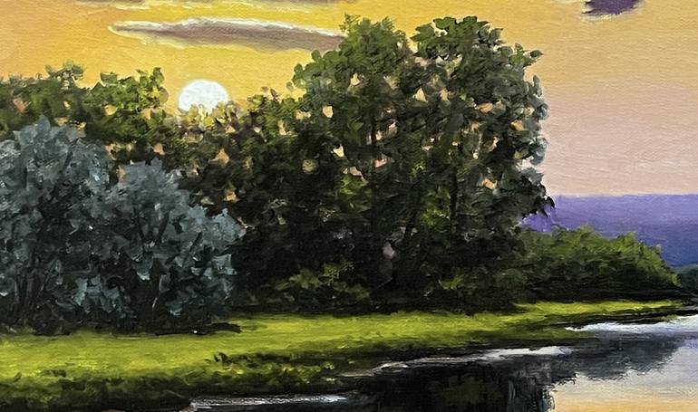Original Impressionism Landscape Painting by Oleg Baulin