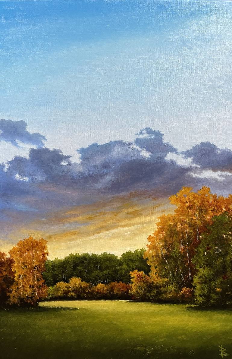 Original Impressionism Landscape Painting by Oleg Baulin