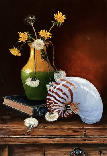 Original Contemporary Still Life Paintings by Oleg Baulin