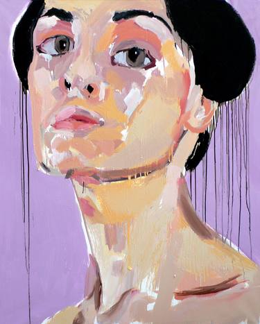 Original Portraiture People Paintings by Julie Bennett