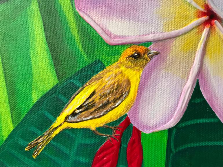 Original Modernism Floral Painting by Galina Lintz