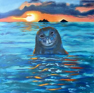 Monk Seal Sunrise thumb