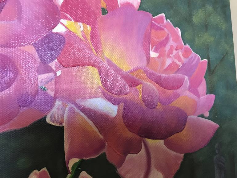 Original Floral Painting by Galina Lintz